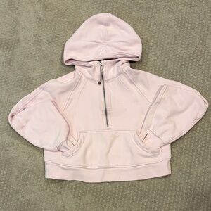 Lululemon Pale Pink Scuba Half-Zip